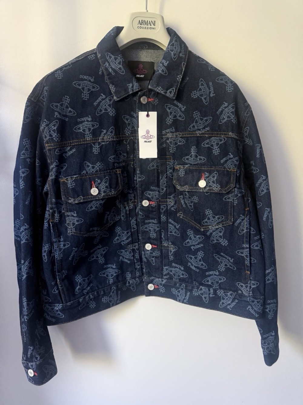Palace x Vivienne Westwood Denim Jacket 'Indigo' Size Small NWT